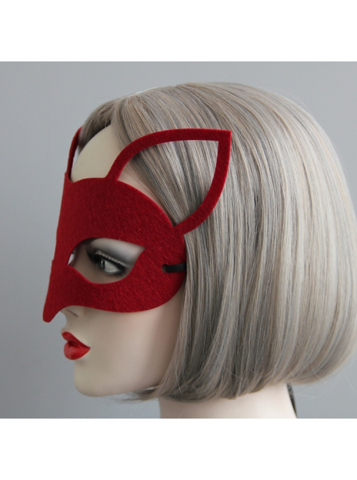 Exaggerated Fashion Burgundy Fox Halloween Christmas Adult Masquerade Performance Mask