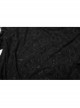 Black Punk Skull Texture Print Broken Holes Knit T-Shirt