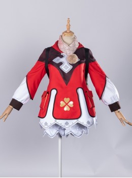 Genshin Impact Klee Red Initial Clothing Halloween Game Cosplay Costume Full Set