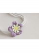 Cute Fashion Baby Girl Child Purple Flower Hundred Days Old Elastic Hair Band