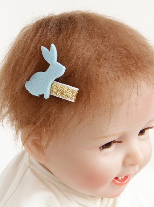 Cute Cartoon Rabbit Half-Wrapped Cloth Children Kindergarten Festival Performance Small Hairpin