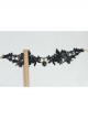 Fashion Gothic Retro Black Lace Flower Diamond Female Wide Necklace