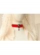 Simple Cute Love Red Bride Retro Fashion Lace Female Choker