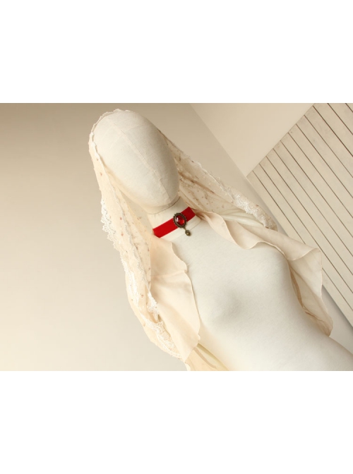 Simple Cute Love Red Bride Retro Fashion Lace Female Choker