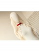 Simple Cute Love Red Bride Retro Fashion Lace Female Choker