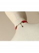 Simple Cute Love Red Bride Retro Fashion Lace Female Choker