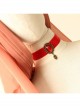 Simple Cute Love Red Bride Retro Fashion Lace Female Choker