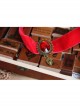 Simple Cute Love Red Bride Retro Fashion Lace Female Choker