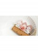 Fashion White Lace Pearl Pink Flower Leaf Crown Cute Princess Baby Birthday Stretch Headband