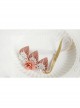 Fashion White Lace Pearl Pink Flower Leaf Crown Cute Princess Baby Birthday Stretch Headband
