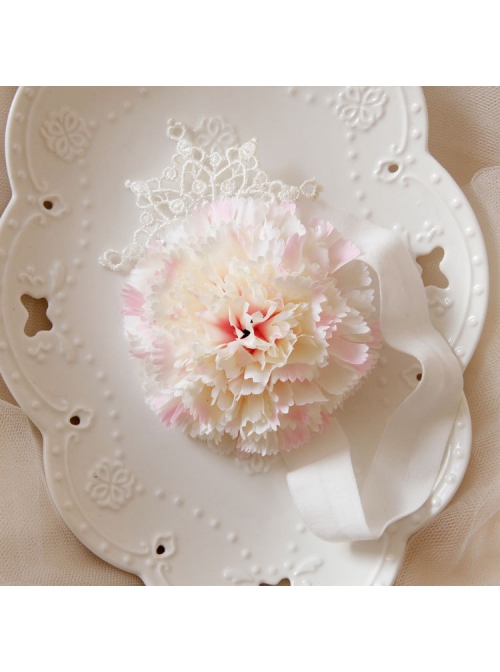 Cute Fashion Birthday White Lace Snowflake Flower Baby Girl Elastic Headband
