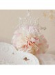 Cute Fashion Birthday White Lace Snowflake Flower Baby Girl Elastic Headband