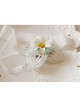 Cute Fashion Princess White Lace Flower Baby Girl Year Old Elastic Headband