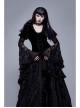 Black Stretch Velvet Fabric 3D Burnt Flower Fabric Lace Skirt Gothic Dress Coat