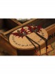 Gothic Burgundy Butterfly Exaggerated Tassel Female Handmade Retro Long Earrings