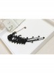 Fashion Gothic Retro Party Black Tassel Lace Flowers Female Choker