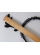Cute Black Fashion Antlers Lace Funny Halloween Christmas Holiday Headband