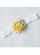 Cute Fashion White Fabric Yellow Flowers Baby Girl Year Old Holiday Travel Headband