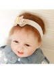 Fashion Golden White Lace Yarn Flower Festival Birthday Girl Baby Child Princess Cute Hairband