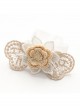 Fashion Golden White Lace Yarn Flower Festival Birthday Girl Baby Child Princess Cute Hairband