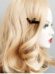 Gothic Black Retro Fashion Halloween Prom Party Holiday Show Butterfly Ruby Hairpin