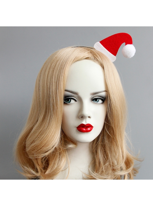 Cute Fashion Red Christmas Hat Christmas Stage Performance Party Headband