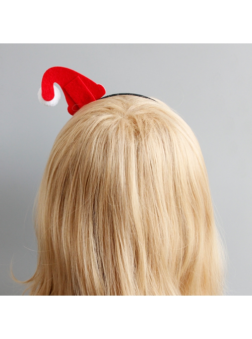 Cute Fashion Red Christmas Hat Christmas Stage Performance Party Headband