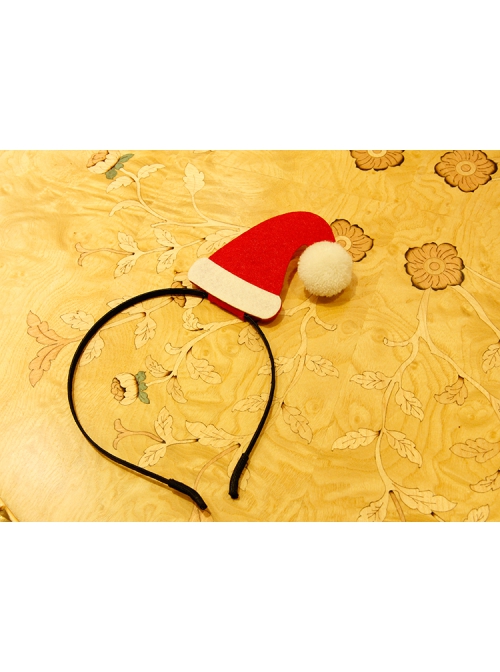 Cute Fashion Red Christmas Hat Christmas Stage Performance Party Headband