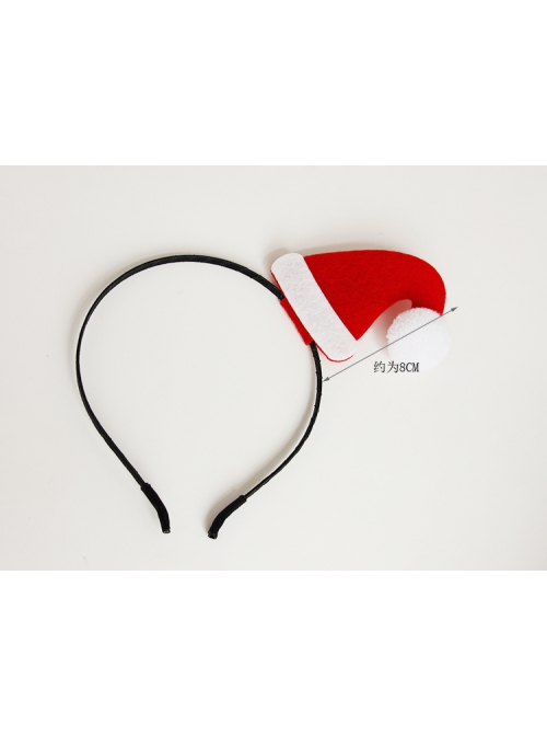 Cute Fashion Red Christmas Hat Christmas Stage Performance Party Headband