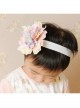 Cute Fashion Exaggerated Birthday One Year Old Holiday Color Flowers Baby Girls Headband