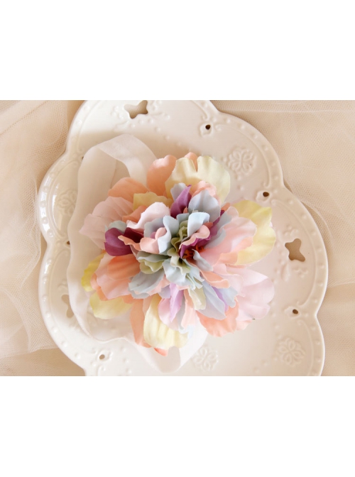 Cute Fashion Exaggerated Birthday One Year Old Holiday Color Flowers Baby Girls Headband
