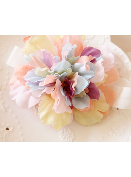 Cute Fashion Exaggerated Birthday One Year Old Holiday Color Flowers Baby Girls Headband