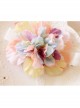 Cute Fashion Exaggerated Birthday One Year Old Holiday Color Flowers Baby Girls Headband