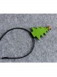 Cute Fashion Green Christmas Tree Golden Stars Christmas Holiday Funny Performance Headband