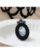 Creative Retro Fashion Black Butterfly Lace Fabric Small Brooch