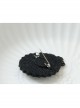 Creative Retro Fashion Black Butterfly Lace Fabric Small Brooch