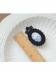 Creative Retro Fashion Black Butterfly Lace Fabric Small Brooch