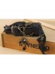 Punk Gothic Retro Black Gems Lace Leaves Personality Creative Female Choker