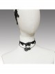 Steampunk Black Gear Retro Lace Birthday Wedding Dress Choker