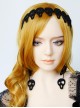 Gothic Black Halloween Party Accessories Exaggerated Skull Street Retro Long Earrings