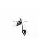 Gothic Black Halloween Party Accessories Exaggerated Skull Street Retro Long Earrings