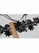 Gothic Retro Sexy Masquerade Trendy Personality Female Black Lace Long Gloves Bracelet