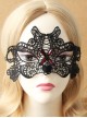 Black Gothic Retro Love Masquerade Princess Grimace Halloween Lace Mask