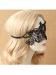 Black Gothic Retro Love Masquerade Princess Grimace Halloween Lace Mask