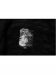 Waist Metal Eyelets Strap Decoration Metal Buckle Leather Belt Black Gothic Cashmere Hoodie Coat