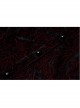 High Collar Front Chest Flounce Lace Cuff Back Waist Lace-Up Dark Red Gothic Print Velvet Blouse