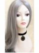 Retro Fashion Simple Gothic Black Velvet Gemstone Female Choker