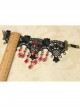 Gothic Black Lace Ruby Palace Wedding Gown Bride Armband