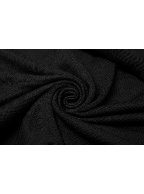 Black Gothic Drawstring Long Sleeve Knit Cardigan
