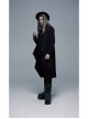 Black Gothic Drawstring Long Sleeve Knit Cardigan